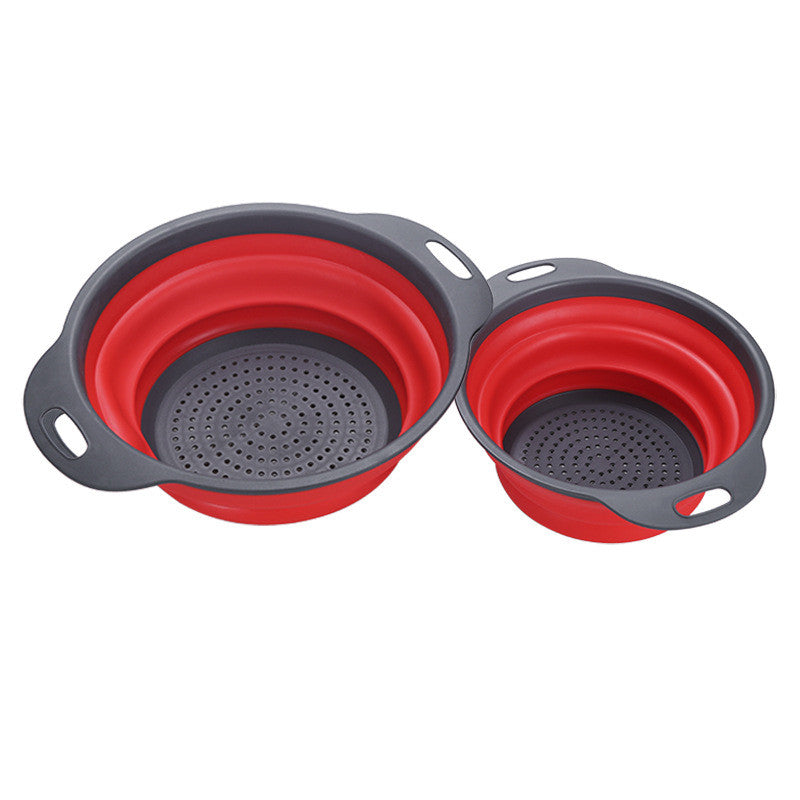 Foldable Silicone Colander – Safe Food Grade Silicone Collapsible Strainer