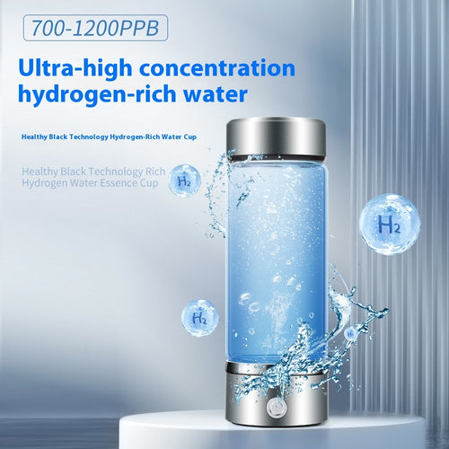 SPE PEM Hydrogen Rich Water Bottle – 420ml Antioxidant Water Ionizer for Travel and Fitness