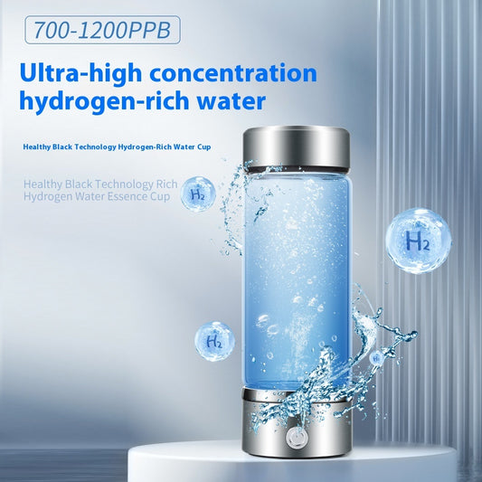 SPE PEM Hydrogen Rich Water Bottle – 420ml Antioxidant Water Ionizer for Travel and Fitness