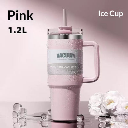 40oz Iced Coffee Tumbler – Modern Design 40oz Stainless Steel Iced Coffee Tumbler with Straw