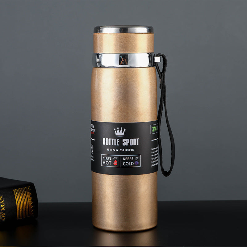316 Stainless Steel Bullet Sling Water Bottle – Portable 1000ml 316 Stainless Steel Sports Tumbler