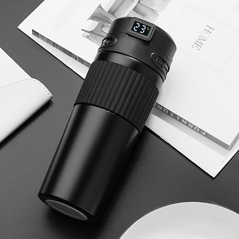 Intelligent Temperature Display Coffee Cup – 480ml Stainless Steel Smart Temperature Coffee Tumbler