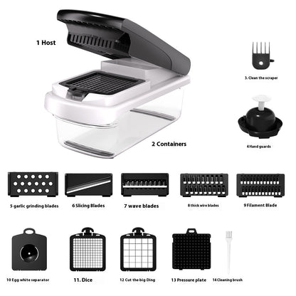 15-in-1 Vegetable Chopper and Spiralizer – Premium Stainless Steel Vegetable Chopper and Spiralizer