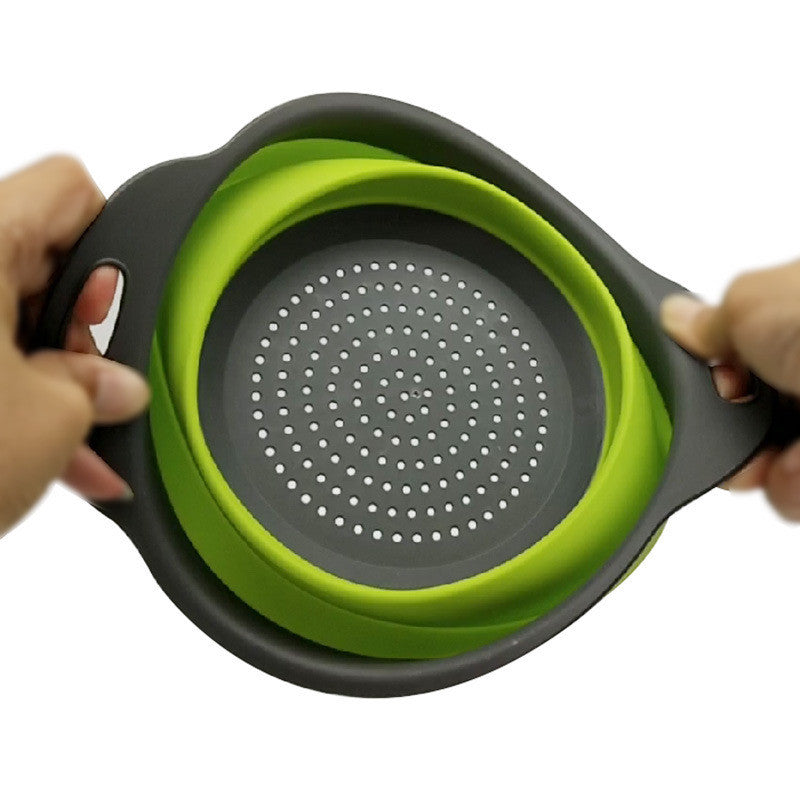 Foldable Silicone Colander – Space Saving Collapsible Kitchen Strainer Bowl