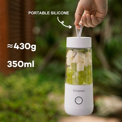 Portable Blender Juicer – BPA-Free 350ml USB Rechargeable Mini Blender Cup