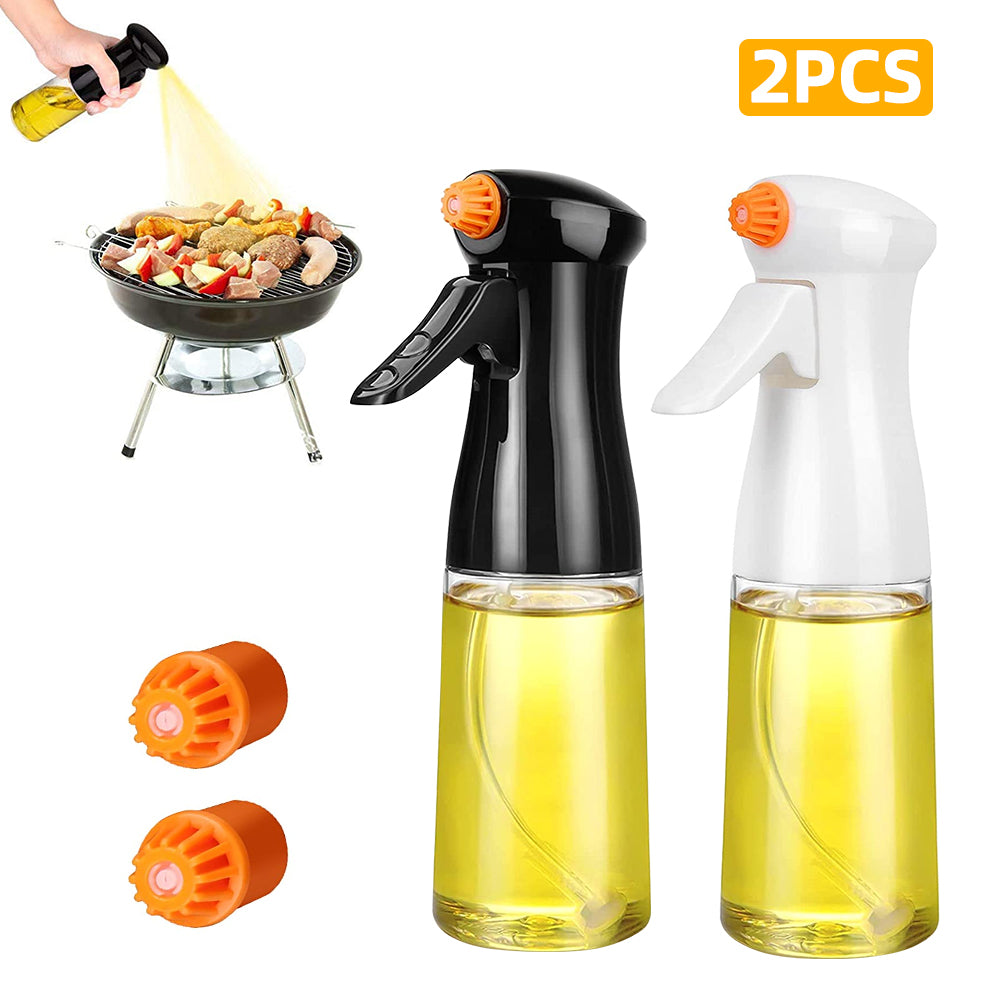 Glass Oil Spray Bottle – Eco-Friendly 220ml Reusable Glass Oil Spray Bottle for Kitchen