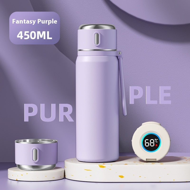 316 Stainless Steel Insulated Tea Tumbler – Easy Clean 550ml Smart Temperature Display Tea Cup