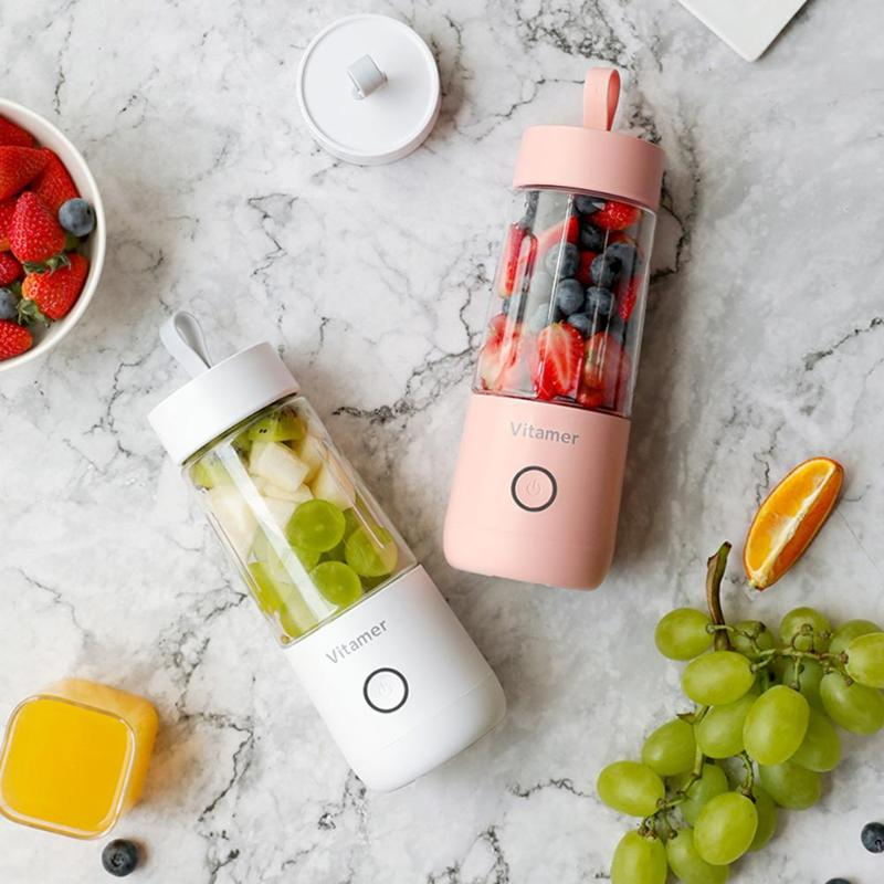 Portable Blender Juicer – Fast Blend 350ml Rechargeable Smoothie Cup