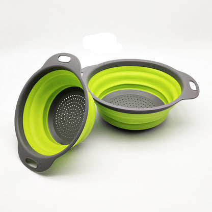 Foldable Silicone Colander – Compact Fold Silicone Kitchen Strainer and Colander
