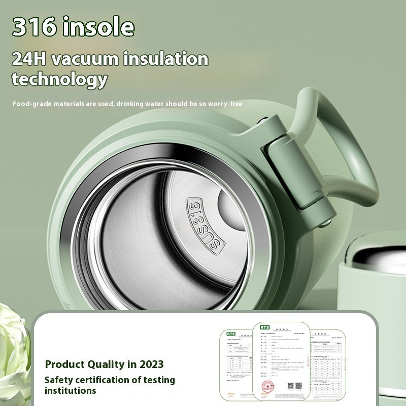 316 Stainless Steel Insulated Tea Tumbler – 550ml Macaron Color Smart Temperature Tea Tumbler
