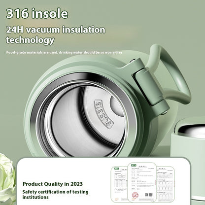 316 Stainless Steel Insulated Tea Tumbler – 550ml Macaron Color Smart Temperature Tea Tumbler