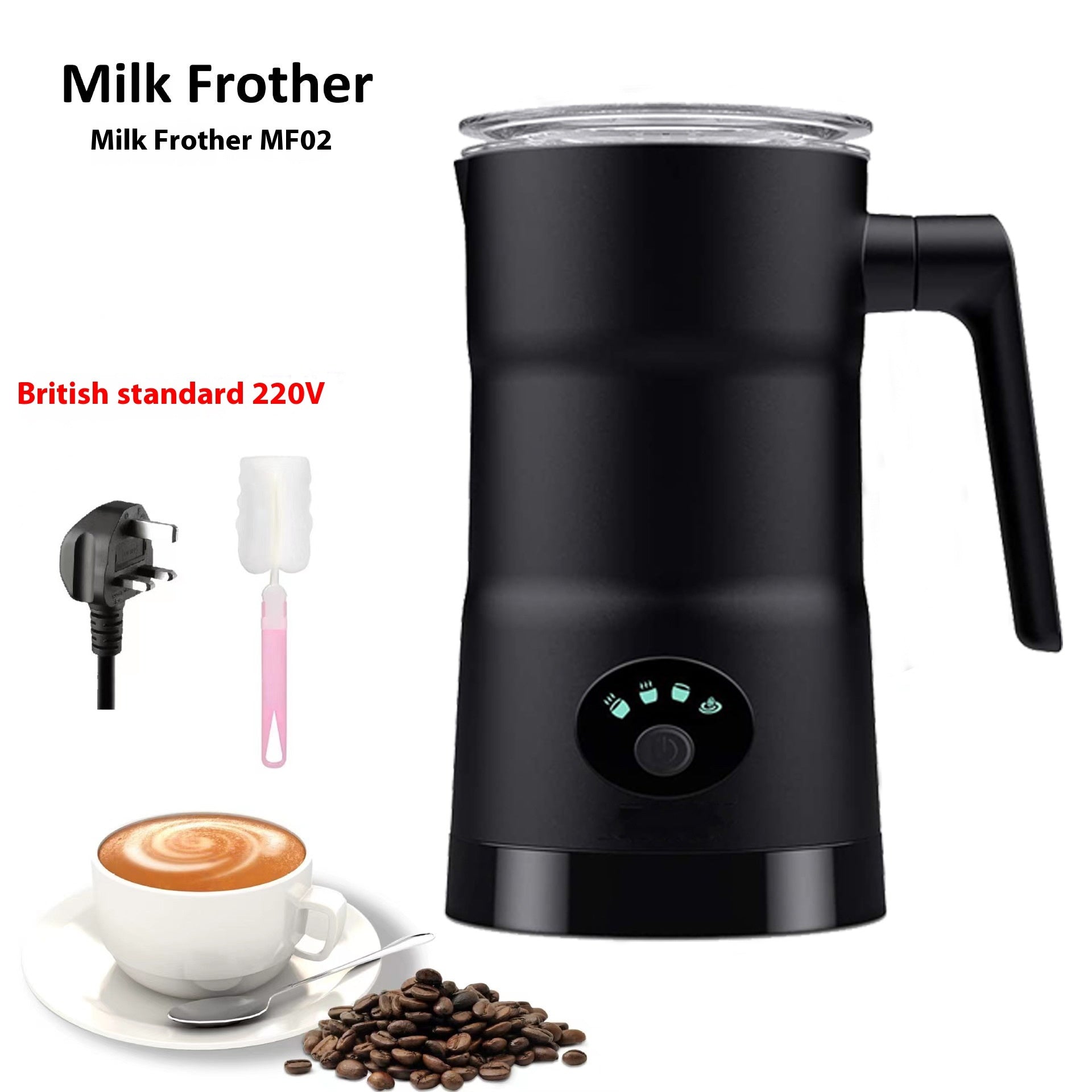 Automatic Electric Milk Frother – 580ml Quiet Motor Electric Milk Frother and Warmer