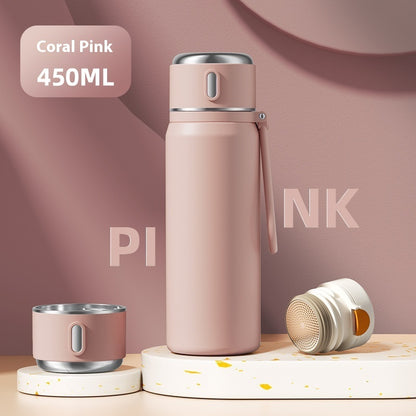 316 Stainless Steel Insulated Tea Tumbler – Leak-Proof 550ml Smart Temperature Display Tea Tumbler