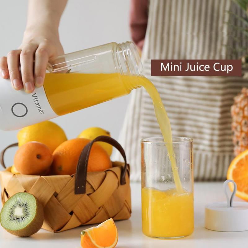 Portable Blender Juicer – Compact 350ml Personal Blender with USB Charging