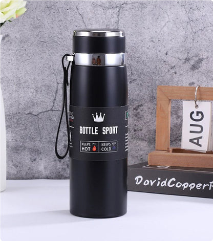 316 Stainless Steel Bullet Sling Water Bottle – 1000ml BPA-Free Vacuum Insulated Bullet Water Bottle