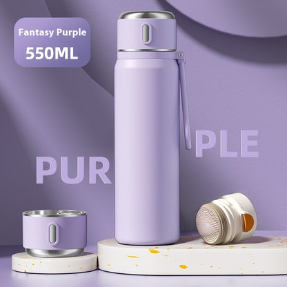 316 Stainless Steel Insulated Tea Tumbler – Durable 450ml 316 Stainless Steel Smart Temperature Tea Cup