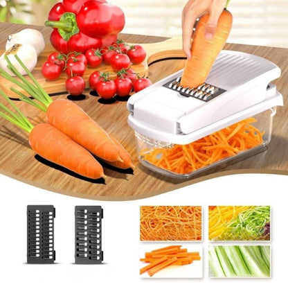 Dineluxco Vegetable Chopper Slicing Vegetables with Stainless Steel Blades