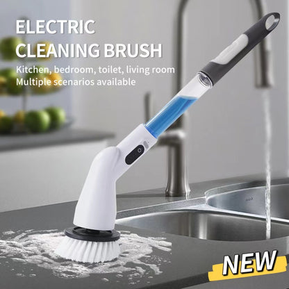 Electric Spin Scrubber Cleaning Brush Set – USB Powered Multifunctional Brush for Kitchen and Bathroom