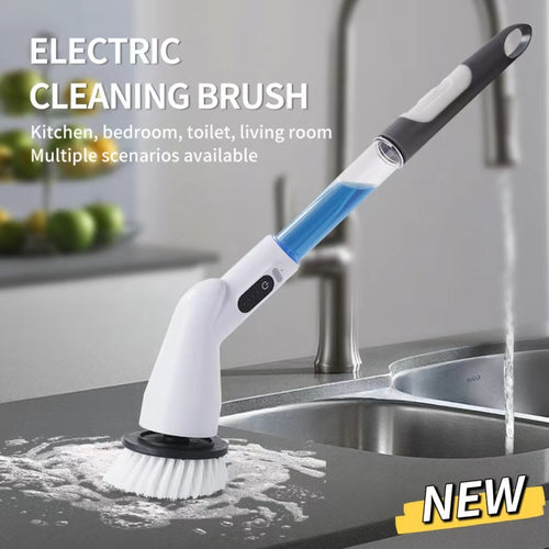 Electric Spin Scrubber Cleaning Brush Set – USB Powered Multifunctional Brush for Kitchen and Bathroom