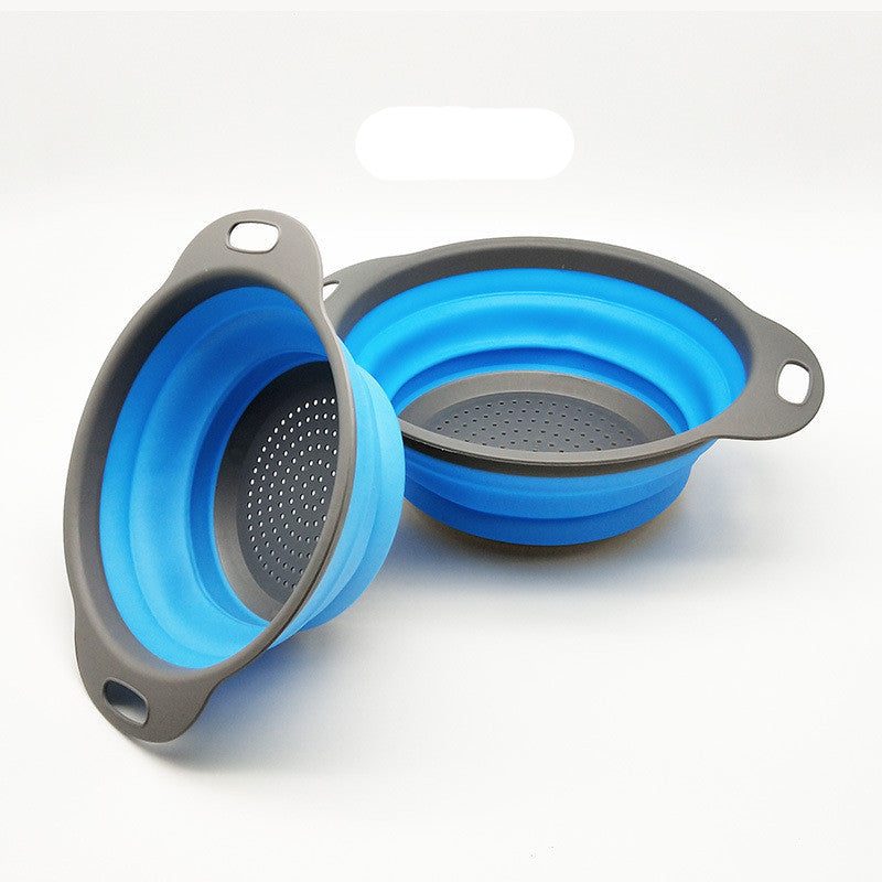 Foldable Silicone Colander – Easy Storage Foldable Strainer for Kitchen Use