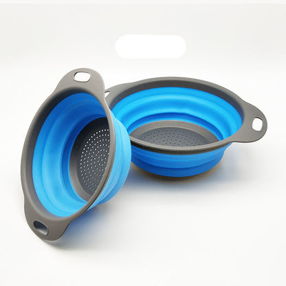 Foldable Silicone Colander – Easy Storage Foldable Strainer for Kitchen Use