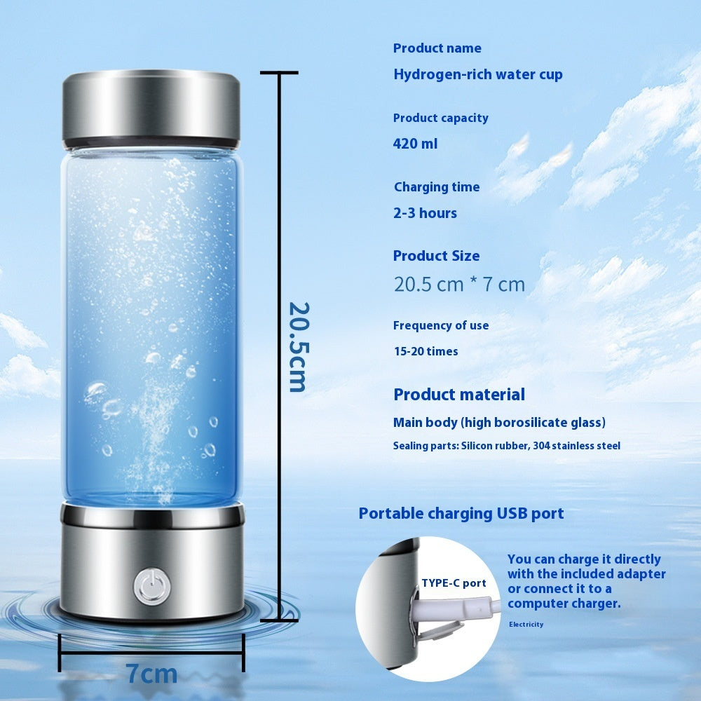 SPE PEM Hydrogen Rich Water Bottle 420ml – Antioxidant Water