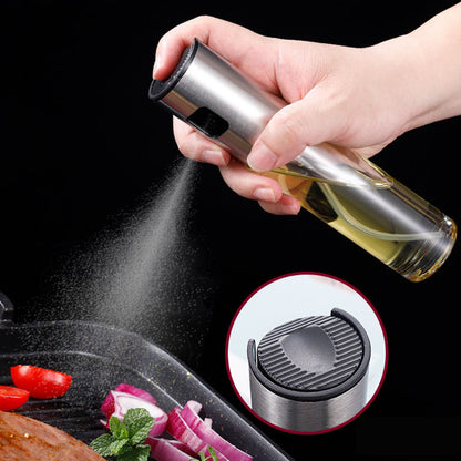 304 Stainless Steel Oil Spray Bottle – BPA-Free Olive Oil Sprayer for BBQ and Baking