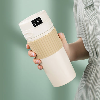 Intelligent Temperature Display Coffee Cup – Portable 480ml Vacuum Insulated Coffee Cup with Temp Display