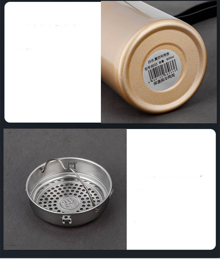 316 Stainless Steel Bullet Sling Water Bottle – Leak-Proof 1000ml 316 Stainless Steel Travel Tumbler
