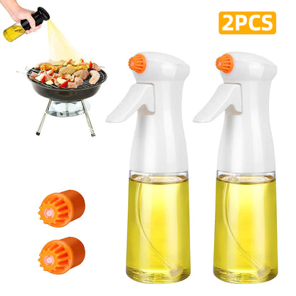 Glass Oil Spray Bottle – Easy Fill 220ml Glass Olive Oil Spray Bottle for Baking