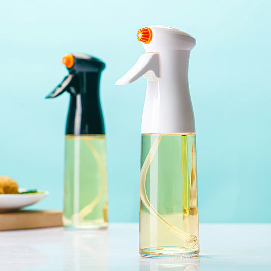 Glass Oil Spray Bottle – 220ml Press-to-Spray Olive Oil Dispenser for Kitchen and BBQ