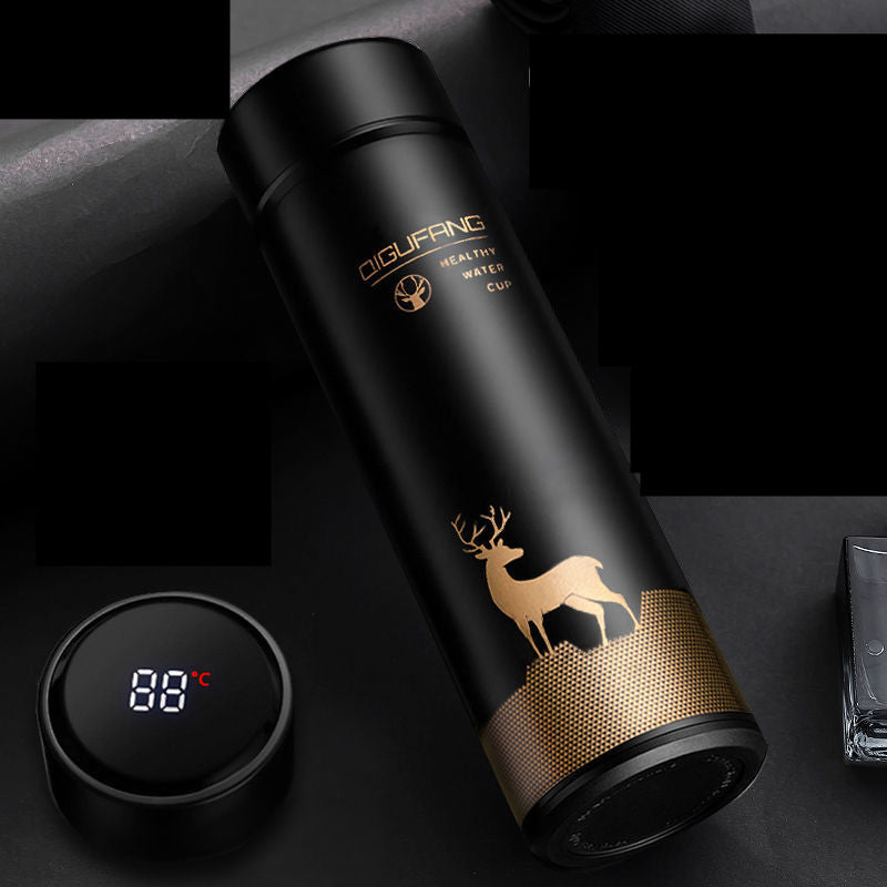 Intelligent Temperature Display Insulation Cup – Smart Temperature Display 304 Stainless Steel Office Cup