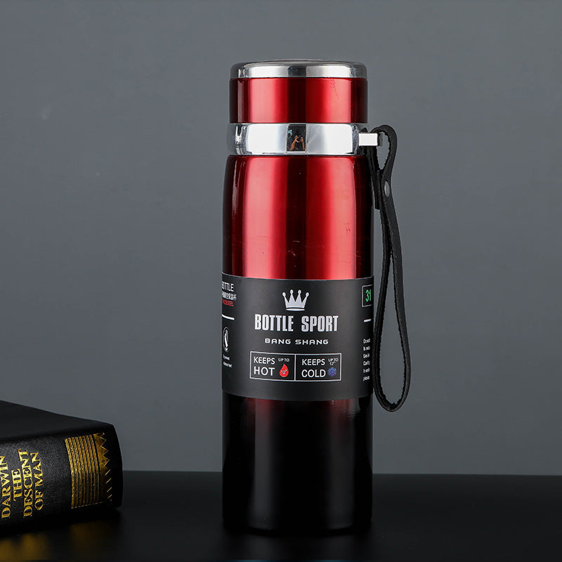 316 Stainless Steel Bullet Sling Water Bottle – 1000ml Rust-Proof Vacuum Insulated Travel Water Bottle