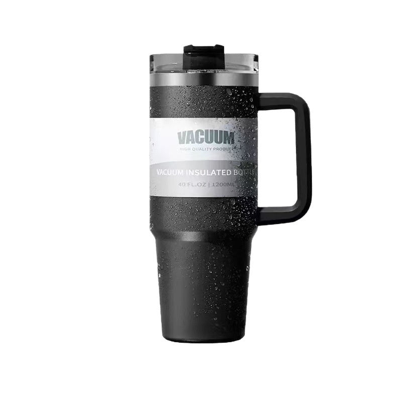 40oz Iced Coffee Tumbler – BPA-Free 304 Stainless Steel Large Iced Coffee Cup 1200ml