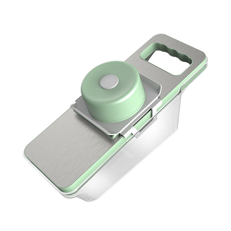 Stainless Steel Vegetable Slicer and Chopper – Durable Stainless Steel Mandoline Slicer with Hand Guard