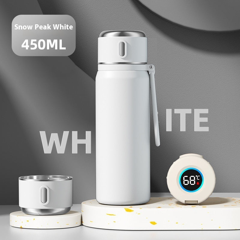 316 Stainless Steel Insulated Tea Tumbler – Functional 550ml Smart Temperature Display Macaron Tumbler