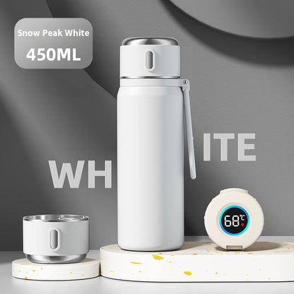 316 Stainless Steel Insulated Tea Tumbler – Functional 550ml Smart Temperature Display Macaron Tumbler