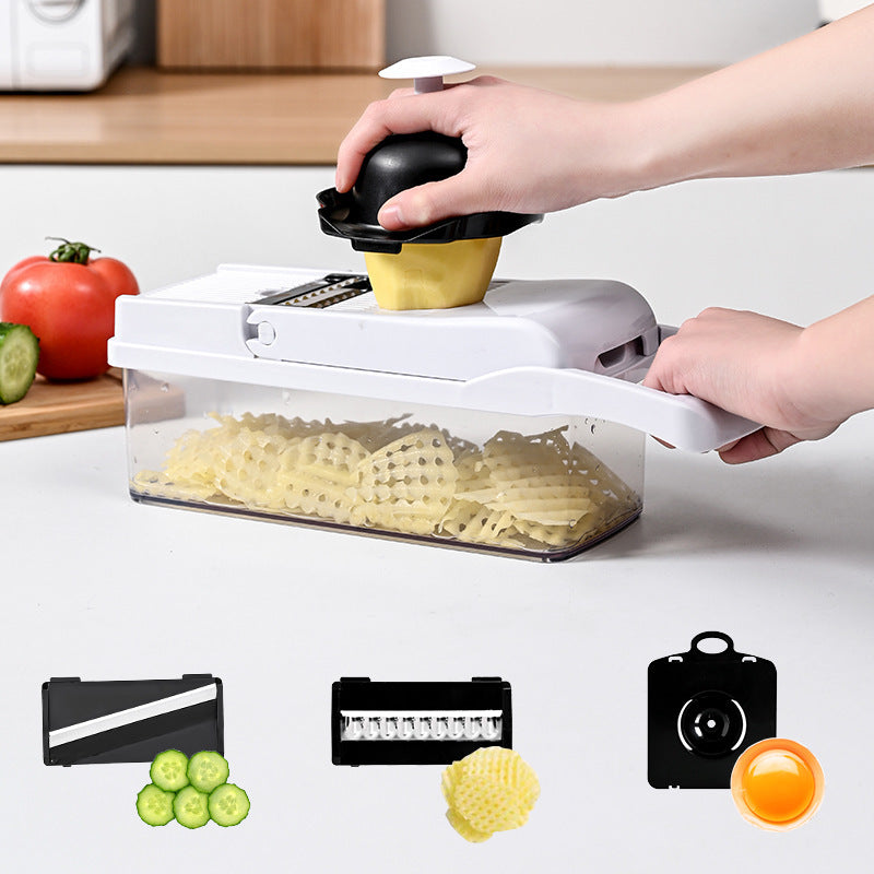 Pro Mandoline Vegetable Slicer and Chopper Set – 15-Piece Stainless Steel Julienne Cutter and Food Grater
