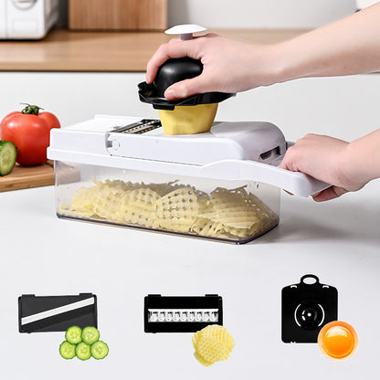 Pro Mandoline Vegetable Slicer and Chopper Set – 15-Piece Stainless Steel Julienne Cutter and Food Grater