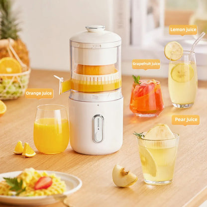 Electric Orange Juicer – Easy Press Rechargeable Orange and Lemon Squeezer