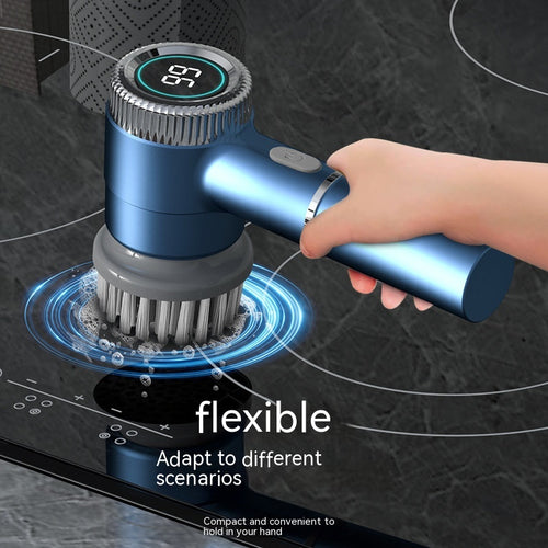 Electric Spin Dish Scrubber – Handheld USB Rechargeable Wireless Cleaning Brush for Kitchen and Sink