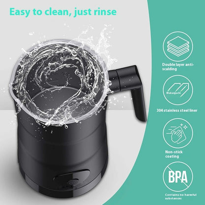 Automatic Electric Milk Frother – 580ml Hot and Cold Milk Frother for Coffee and Hot Chocolate