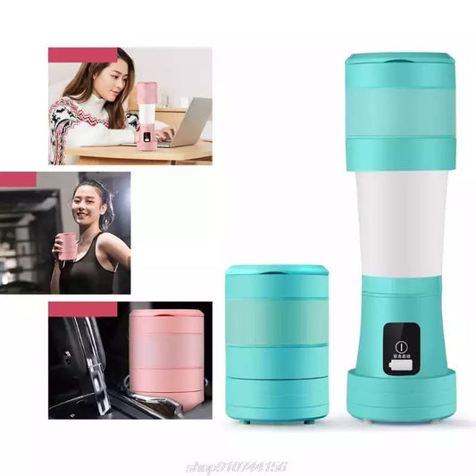 450ml Portable Telescopic Blender – USB Rechargeable Smoothie Juicer for Travel